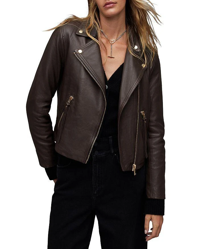 商品ALL SAINTS|Dalby Leather Biker Jacket,价格¥3966,第1张图片