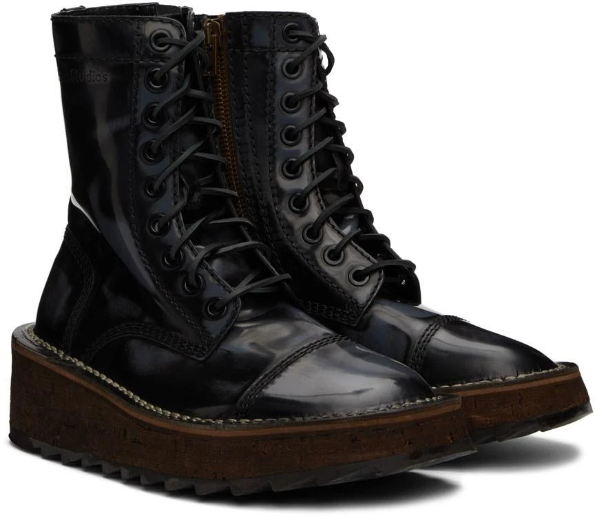 商品Acne Studios|Black Leather Boots,价格¥3351,第4张图片详细描述