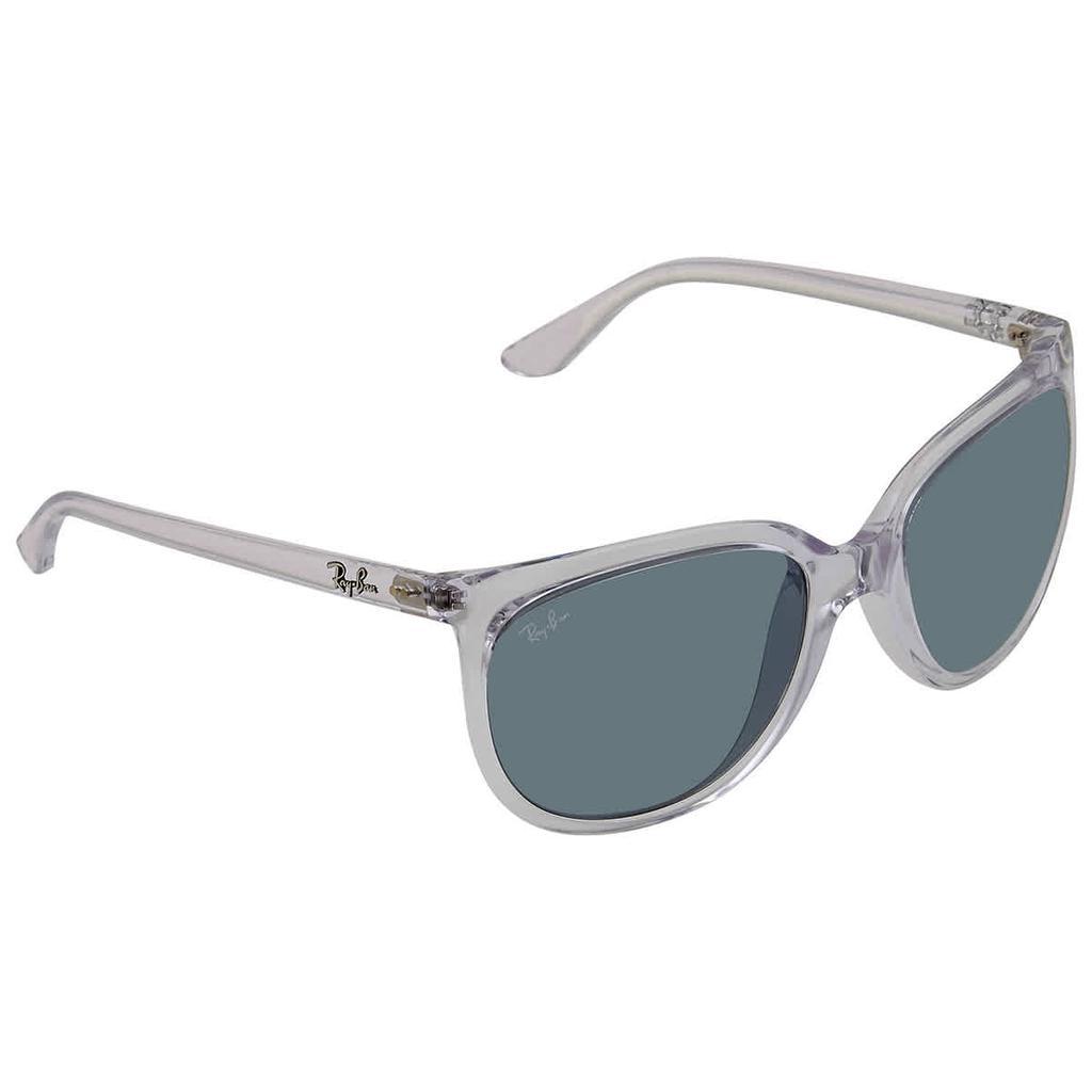 商品Ray-Ban|Ray Ban Cats 1000 Blue Cat Eye Ladies Sunglasses RB4126 632562 57,价格¥623,第1张图片