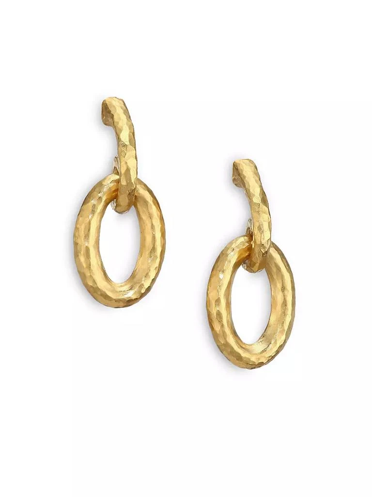 商品Gurhan|Hoopla 24K Yellow Gold Galahad Drop Hoop Earrings,价格¥26106,第1张图片