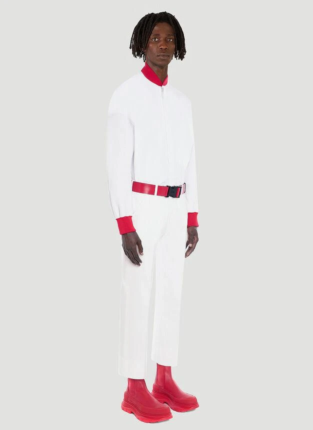 商品Alexander McQueen|Straight-Leg Pants in White,价格¥1758,第3张图片详细描述