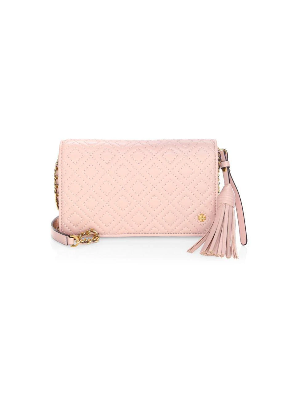 商品Tory Burch|Tory Burch - Fleming Flat Leather Crossbody Wallet,价格¥2609,第1张图片