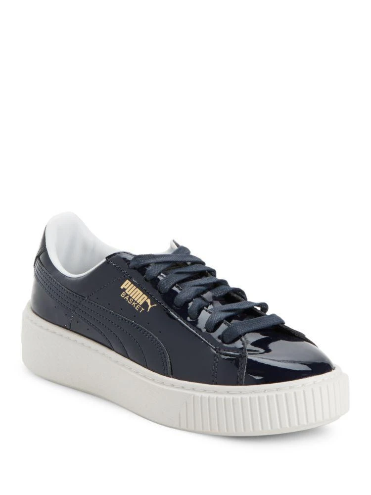 商品Puma|Leather Basket Platform Sneakers,价格¥151,第2张图片详细描述