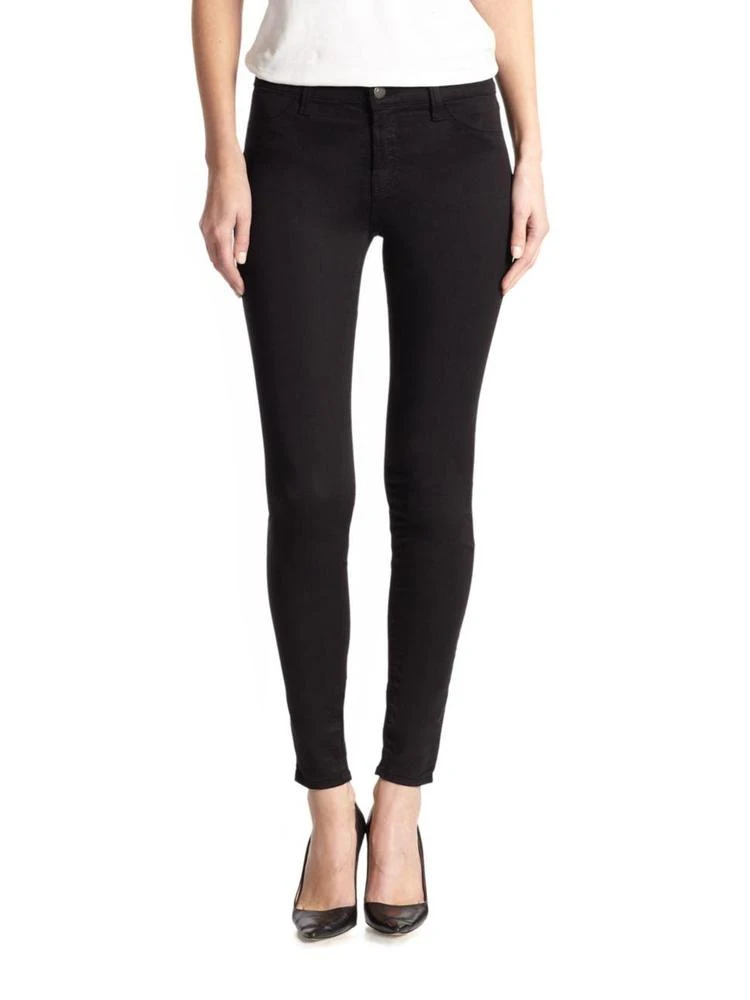 商品J Brand|485 Mid-Rise Super Skinny Luxe Sateen Jeans,价格¥1395,第1张图片