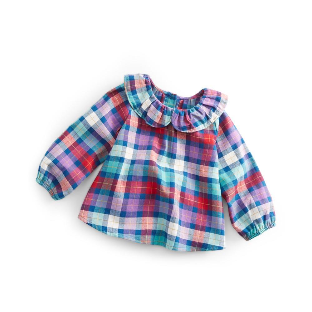 商品First Impressions|Baby Girls Jewel Tones Plaid Top, Created for Macy's,价格¥148,第1张图片