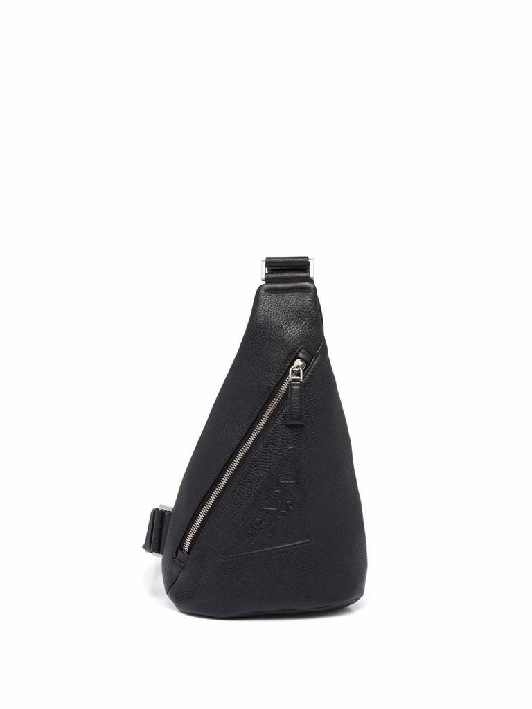 商品Prada|PRADA triangle logo-embossed cross backpack,价格¥12371,第1张图片