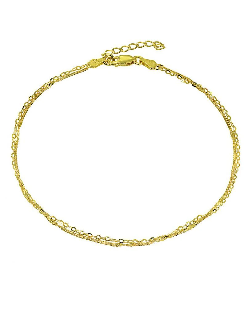 商品AQUA|Double Chain Ankle Bracelet - 100% Exclusive,价格¥224,第1张图片详细描述