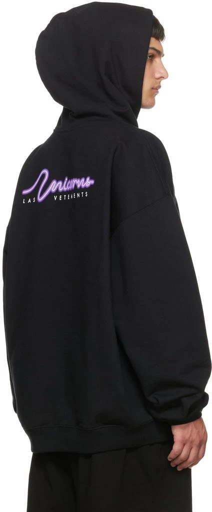 商品Vetements|黑色棉质连帽衫,价格¥3390,第3张图片详细描述