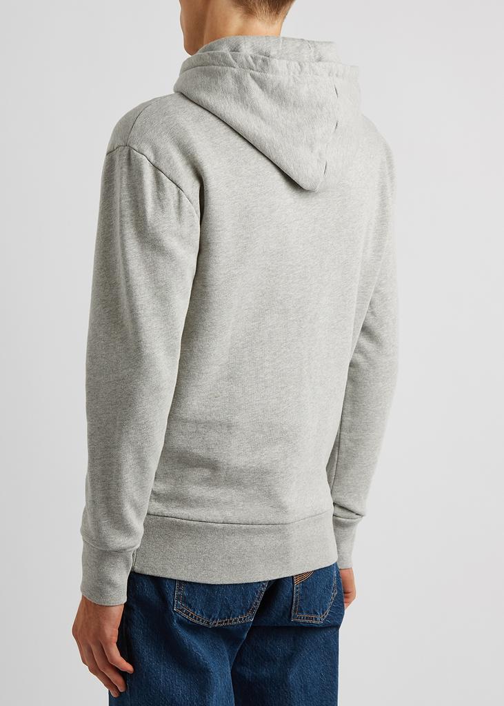 Grey hooded cotton sweatshirt商品第3张图片规格展示