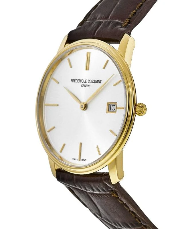 商品Frederique Constant|Frederique Constant Slimline Yellow Gold Tone Case Leather Strap Men's Watch FC-220NV4S5,价格¥2313,第3张图片详细描述