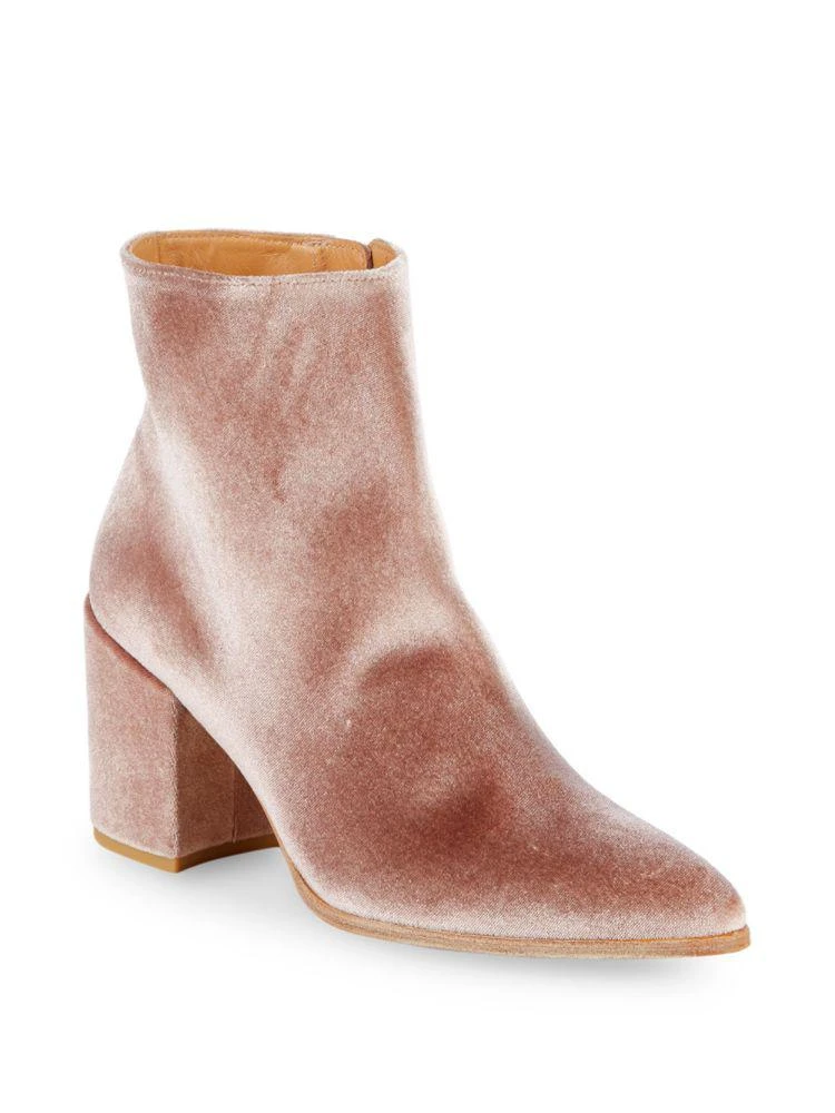 商品Stuart Weitzman|Velvet Point-Toe Booties,价格¥1578,第1张图片