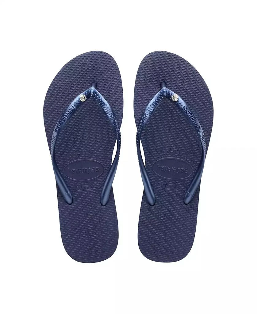 商品Havaianas|Women's Slim Swarovski Crystal II Flip Flop Sandals,价格¥285,第1张图片