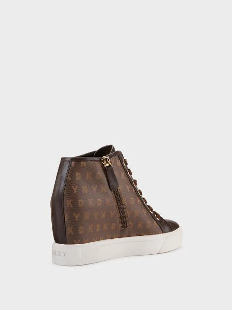 商品DKNY|Cindy Logo Jacquard Wedge Sneaker,价格¥902,第2张图片详细描述