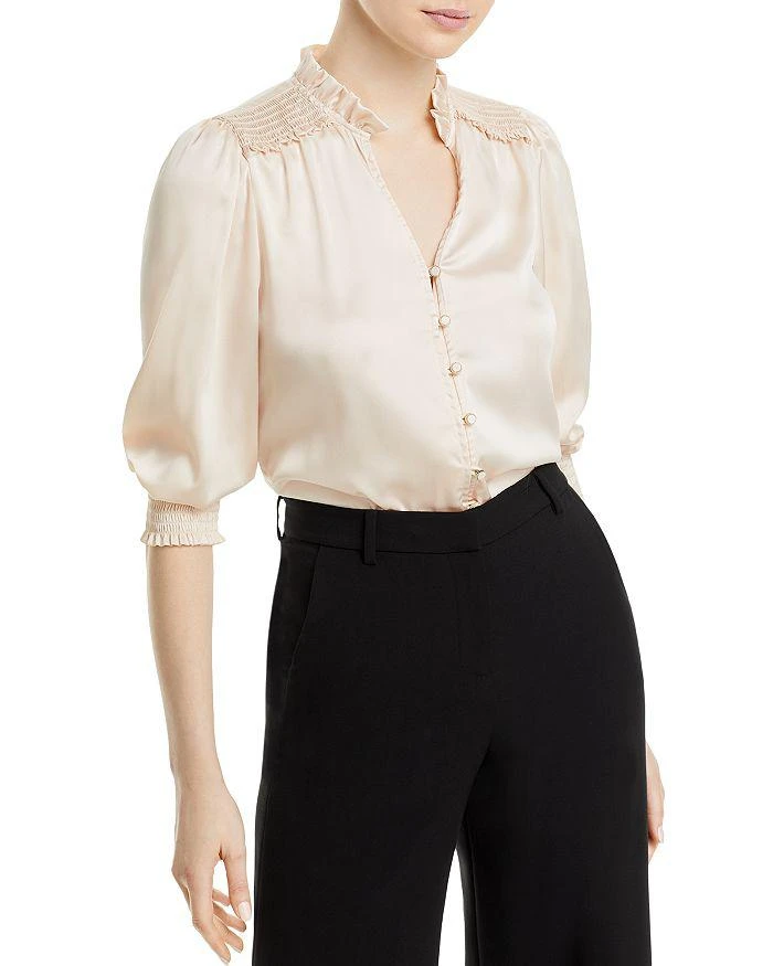 商品Karl Lagerfeld Paris|Ruffled Blouson Sleeve Blouse,价格¥670,第1张图片