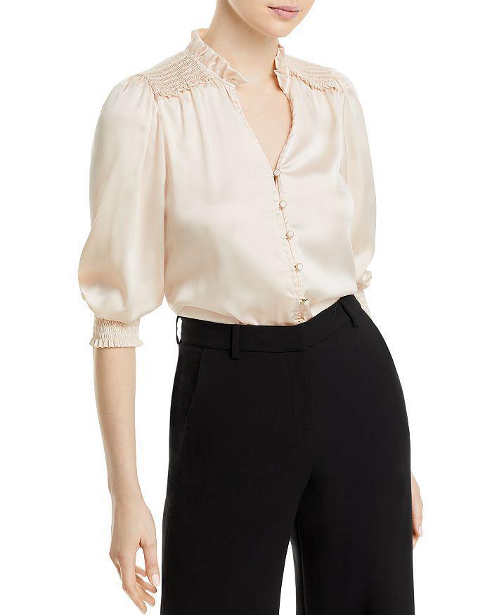 商品Karl Lagerfeld Paris|Ruffled Blouson Sleeve Blouse,价格¥671,第1张图片详细描述