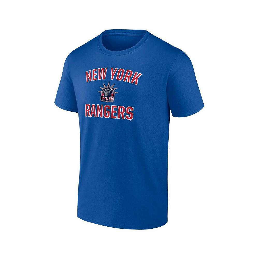 商品Fanatics|Men's Branded Royal New York Rangers Special Edition 2.0 Wordmark T-shirt,价格¥216,第5张图片详细描述