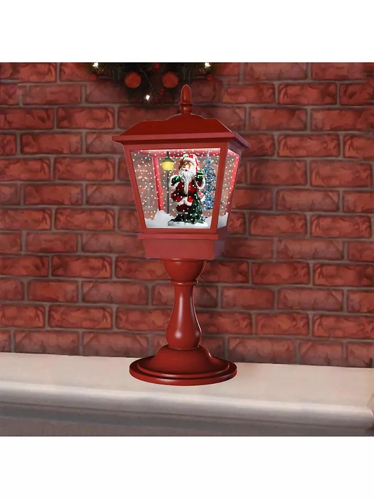 商品Fraser Hill Farms|Let It Snow Musical Tabletop Lantern with Santa Scene,价格¥746,第2张图片详细描述