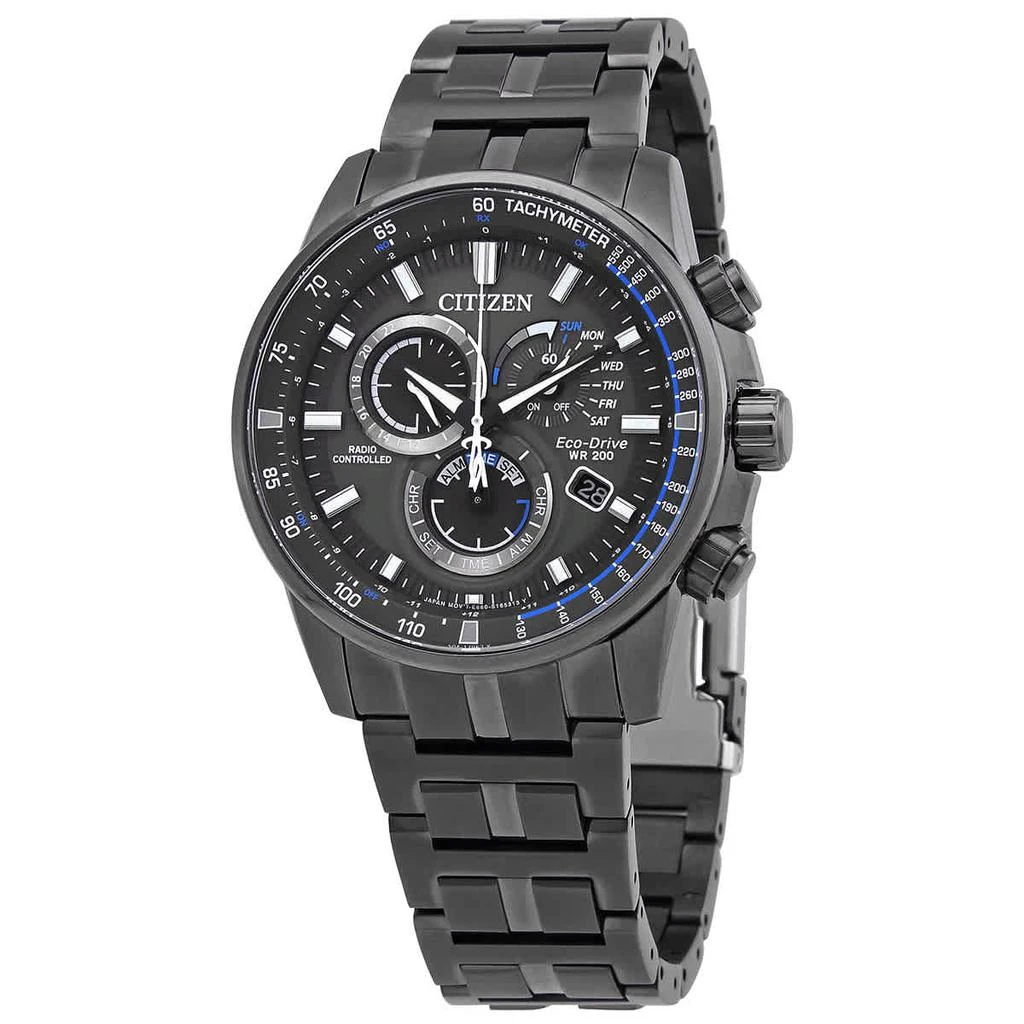 商品Citizen|PCAT Radio Controlled Chronograph Black Dial Men's Watch CB5887-55H,价格¥3139,第1张图片