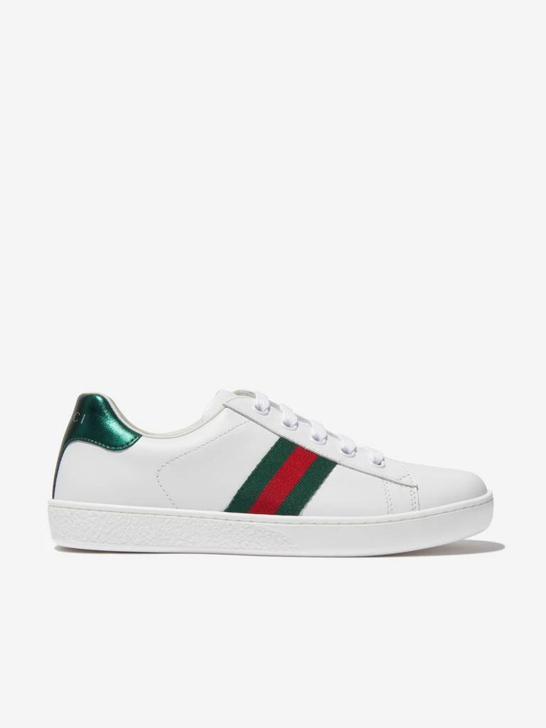 商品Gucci|Kids Leather Ace Trainers,价格¥2364,第1张图片