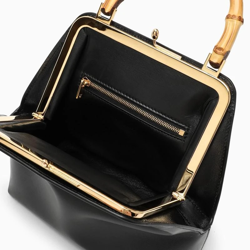 Goji Bamboo black leather bag 商品