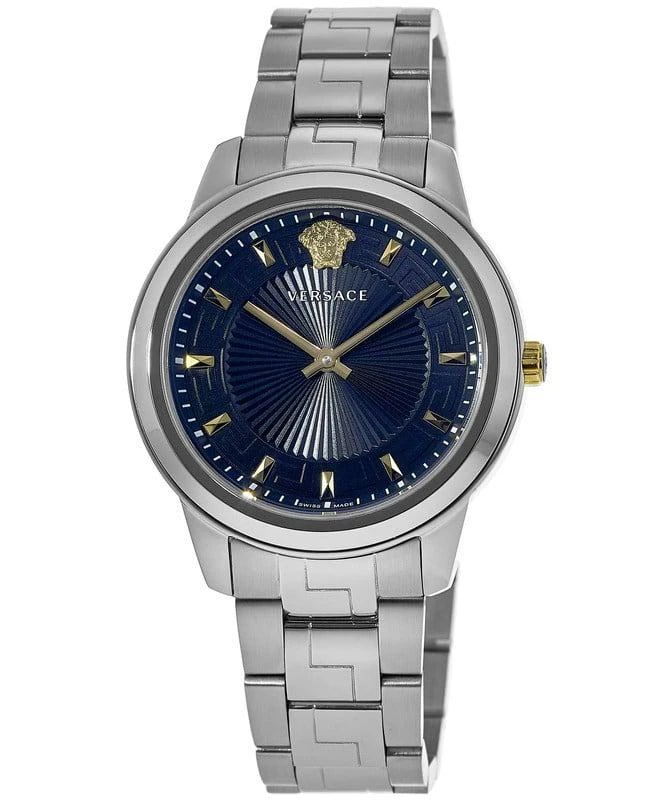 商品Versace|范思哲 Greaca 黑色表盘女士石英手表 VEPX01121,价格¥1824,第1张图片
