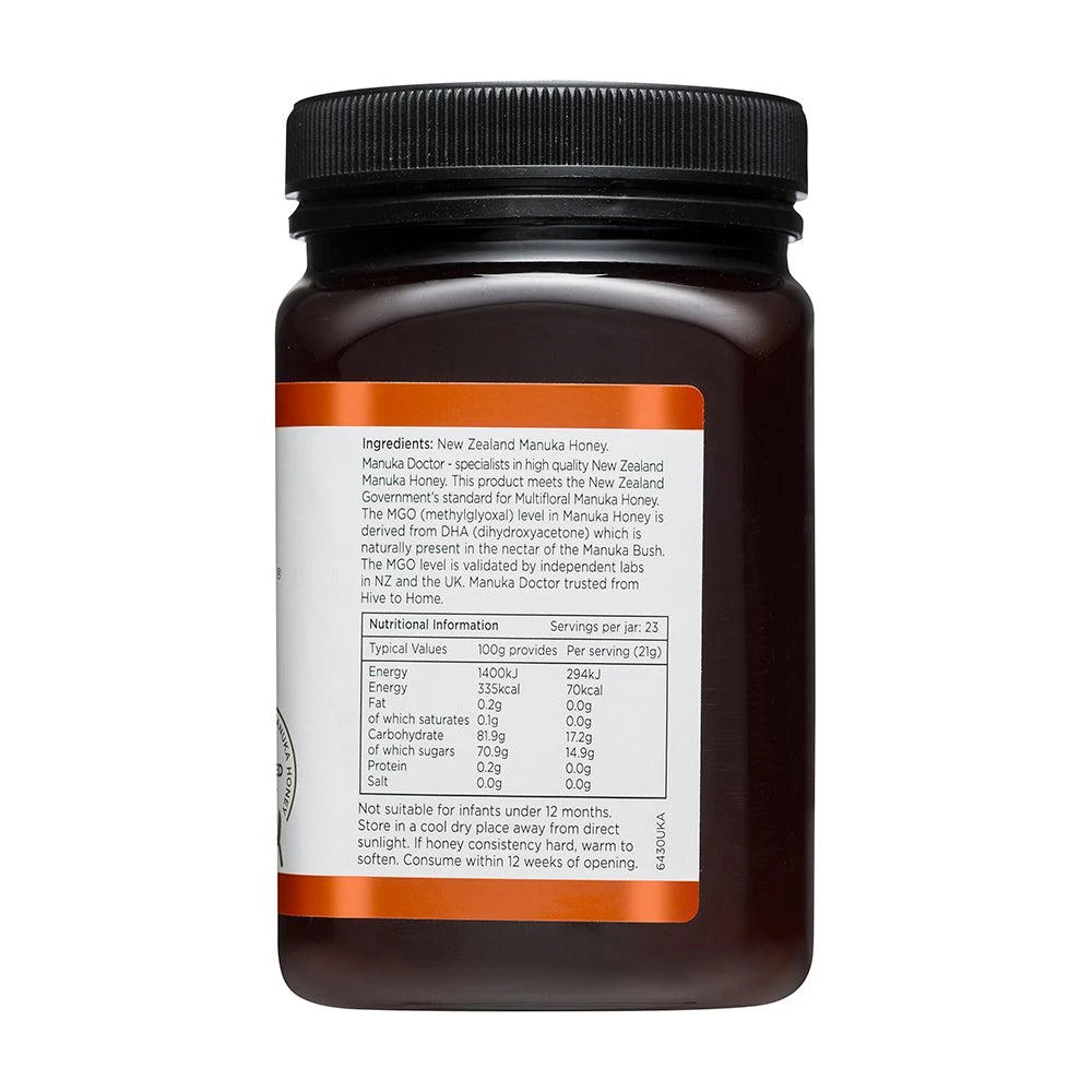 商品Manuka Doctor|55 MGO麦卢卡蜂蜜 500g,价格¥151,第5张图片详细描述