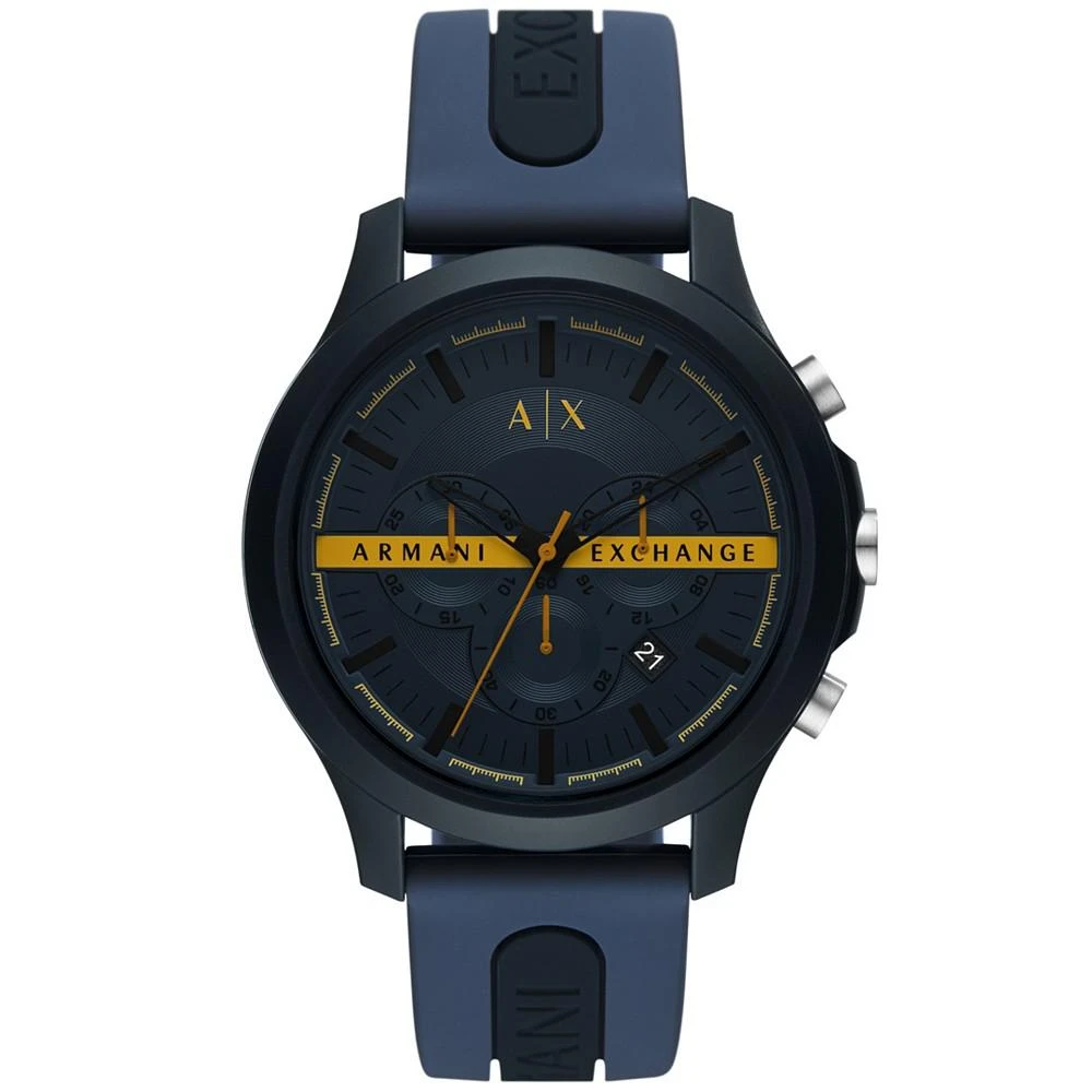 商品Armani Exchange|Men's Chronograph Multicolor Silicone Strap Watch,价格¥786,第1张图片