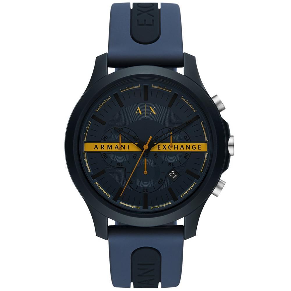 商品Armani Exchange|Men's Chronograph Multicolor Silicone Strap Watch,价格¥1027,第1张图片