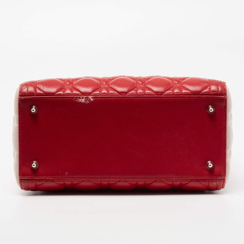 Dior Multicolor Cannage Leather Medium Lady Dior Tote商品第9张图片规格展示