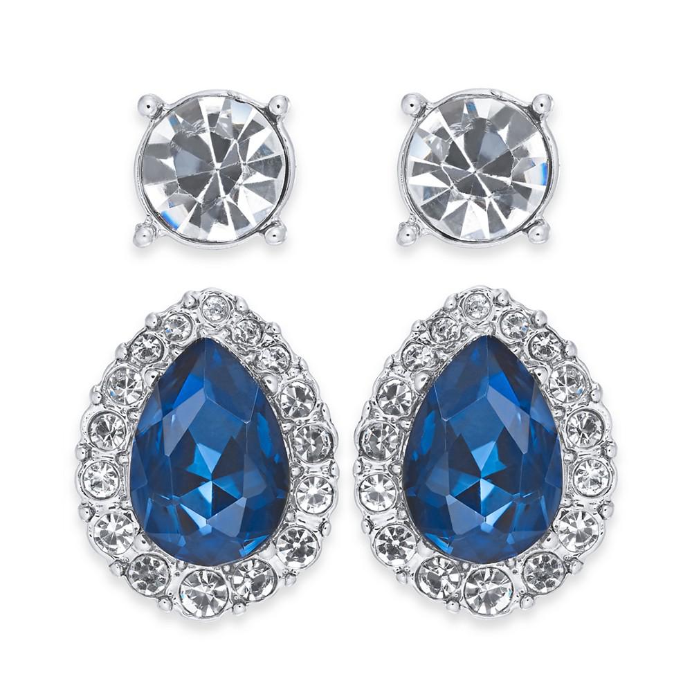 2-Pc. Set Crystal & Stone Earrings, Created for Macy's商品第1张图片规格展示