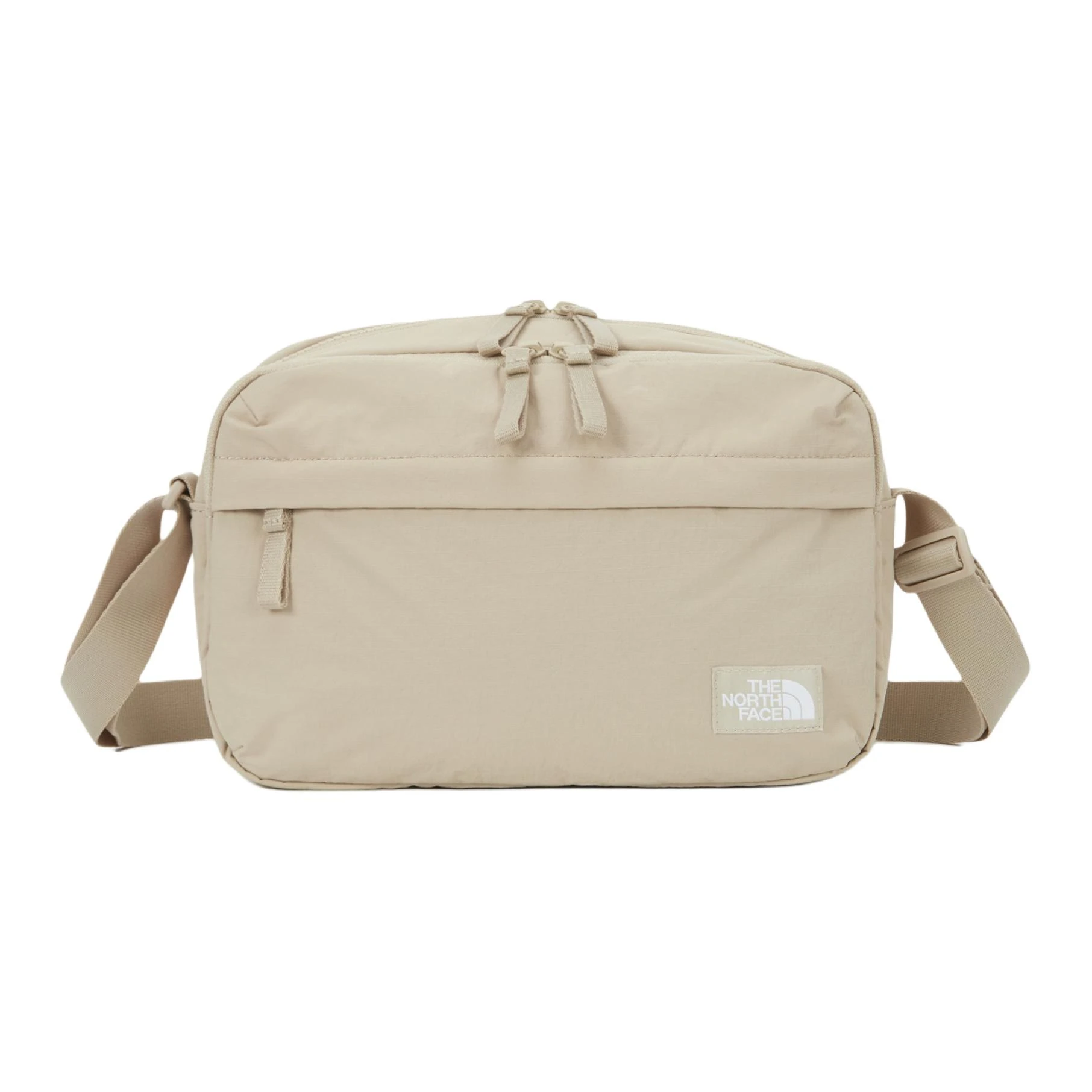 商品[国内直发] The North Face|北面 品牌Logo标志 尼龙 单肩斜挎包 中号 男女同款情侣款 浅米色,价格¥662,第1张图片