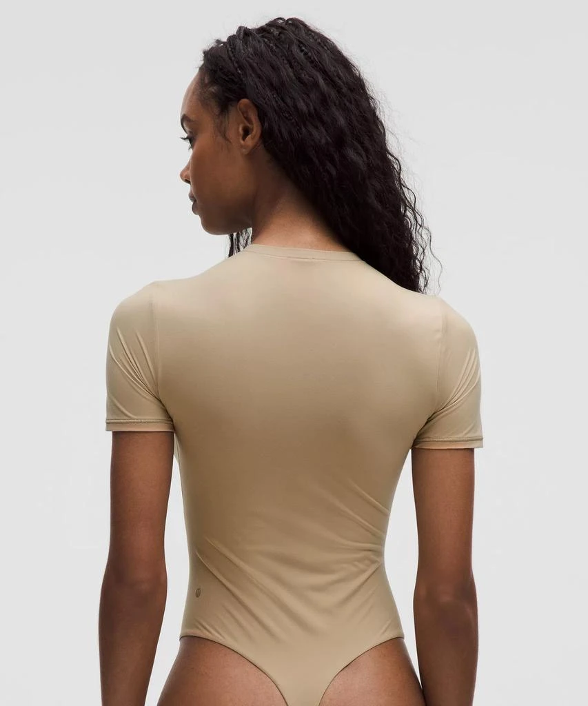 Wundermost Ultra-Soft Nulu Short-Sleeve Crew Thong Bodysuit 商品