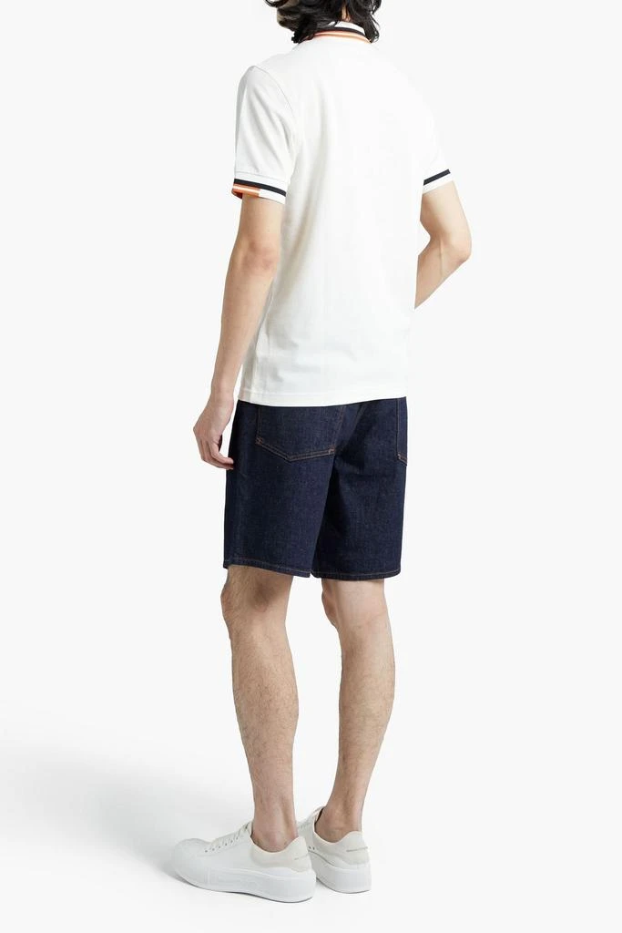 商品Fred Perry|Embroidered cotton-piqué polo shirt,价格¥608,第3张图片详细描述