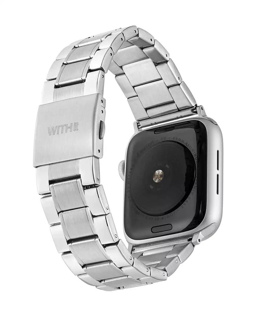 商品WITHit|Silver-Tone Stainless Steel Y-Link Bracelet designed for Apple Watch® 42mm (Series 1-3 only) & 44/45/46/49mm (Ultra & Ultra 2),价格¥373,第2张图片详细描述