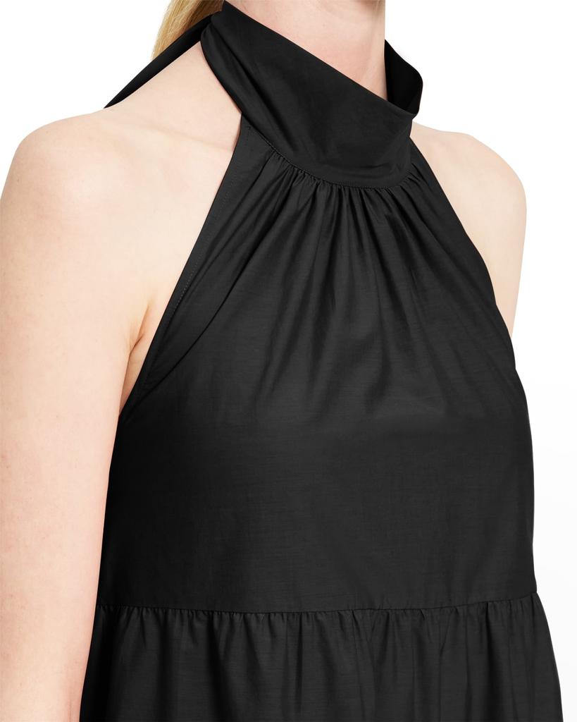 Tiered Neck-Tie Halter Mini Dress商品第3张图片规格展示