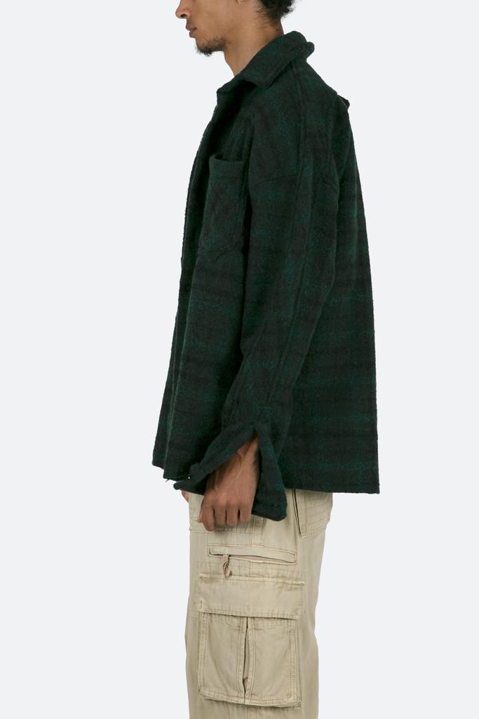 Heavyweight Woven Flannel - Navy/Green商品第5张图片规格展示