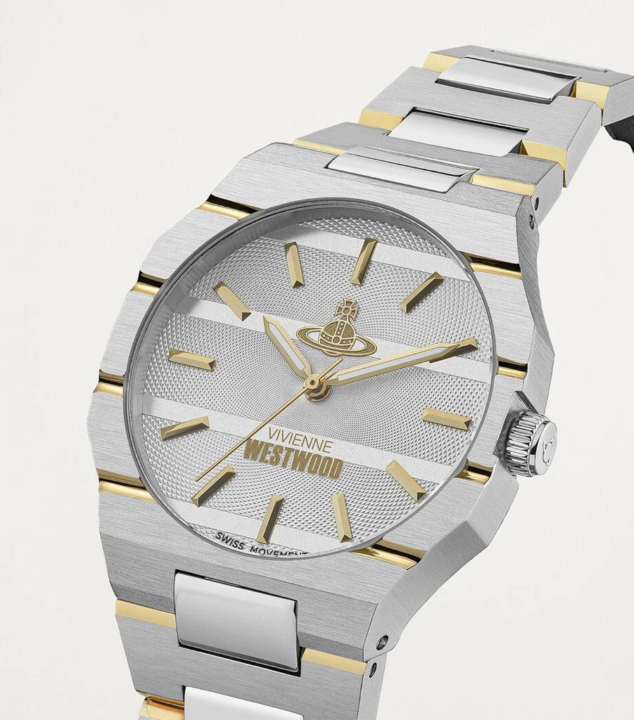 商品Vivienne Westwood|Stainless Steel The Bank Watch 35mm,价格¥2941,第2张图片详细描述