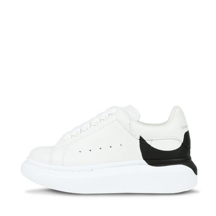 商品Alexander McQueen|Oversized Drop Logo Trainers White & Black,价格¥1199,第1张图片