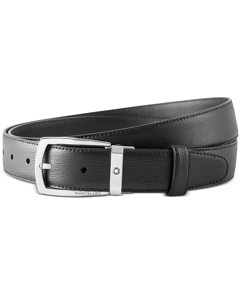 商品MontBlanc|Men's Westside Trapeze Buckle Leather Belt,价格¥2942,第1张图片