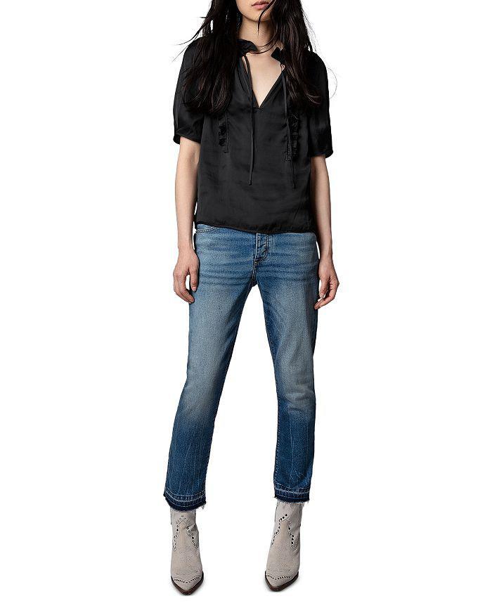 商品Zadig&Voltaire|Talino Satin Blouse,价格¥1644,第5张图片详细描述