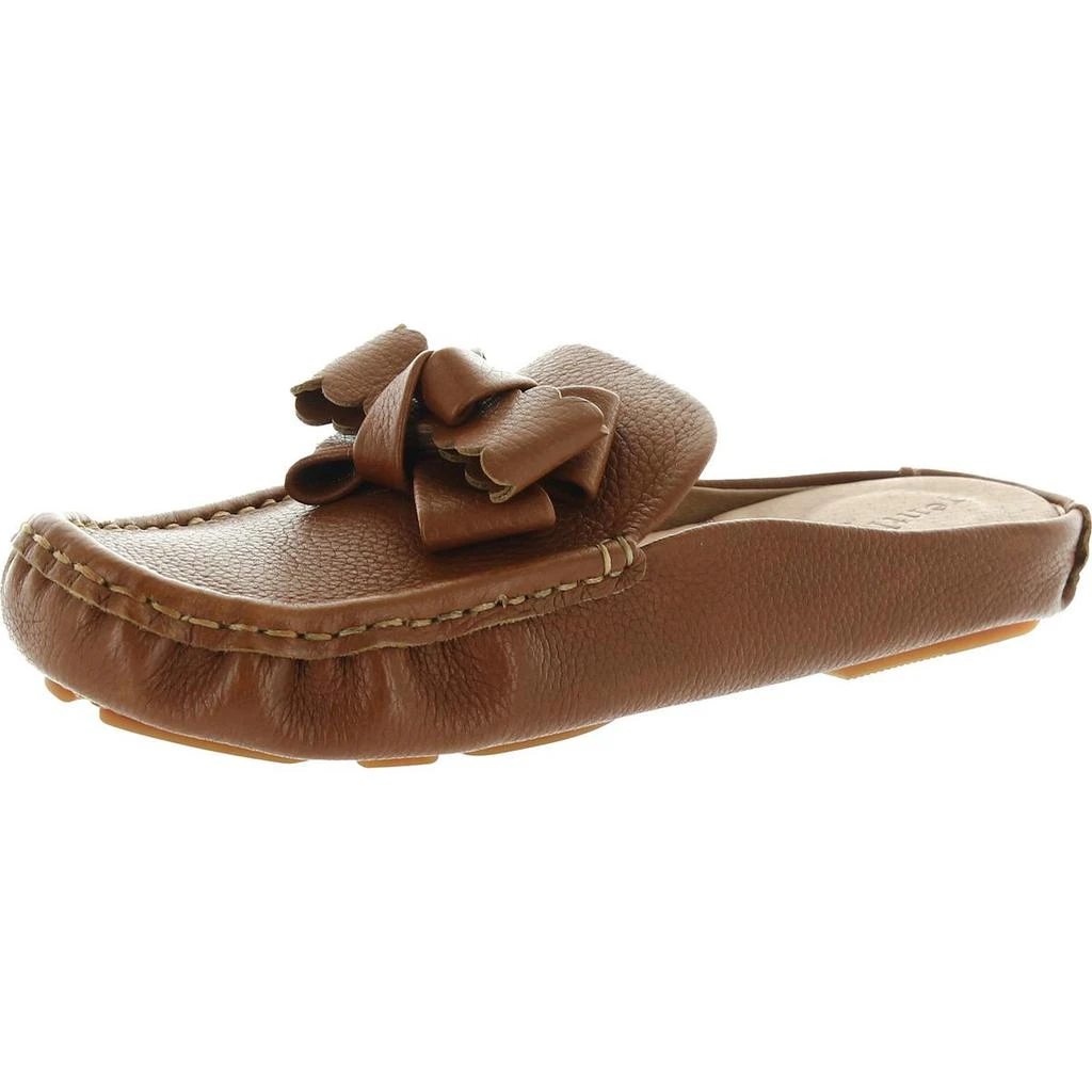 商品Gentle Souls|Gentle Souls by Kenneth Cole Womens Mina Bow Driver Mule Water Repellent Loafers,价格¥132,第2张图片详细描述