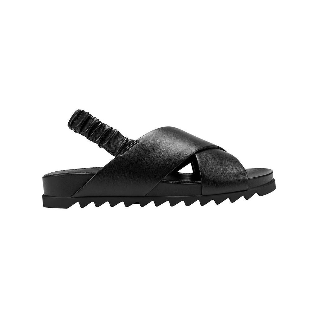 Marc Fisher Womens Jivin Faux Leather Flat Slingback Sandals商品第3张图片规格展示