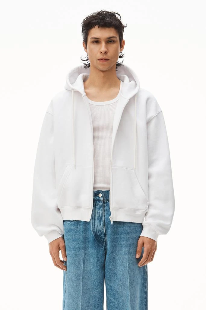 商品Alexander Wang|ZIP HOODIE IN DENSE FLEECE,价格¥2865,第4张图片详细描述