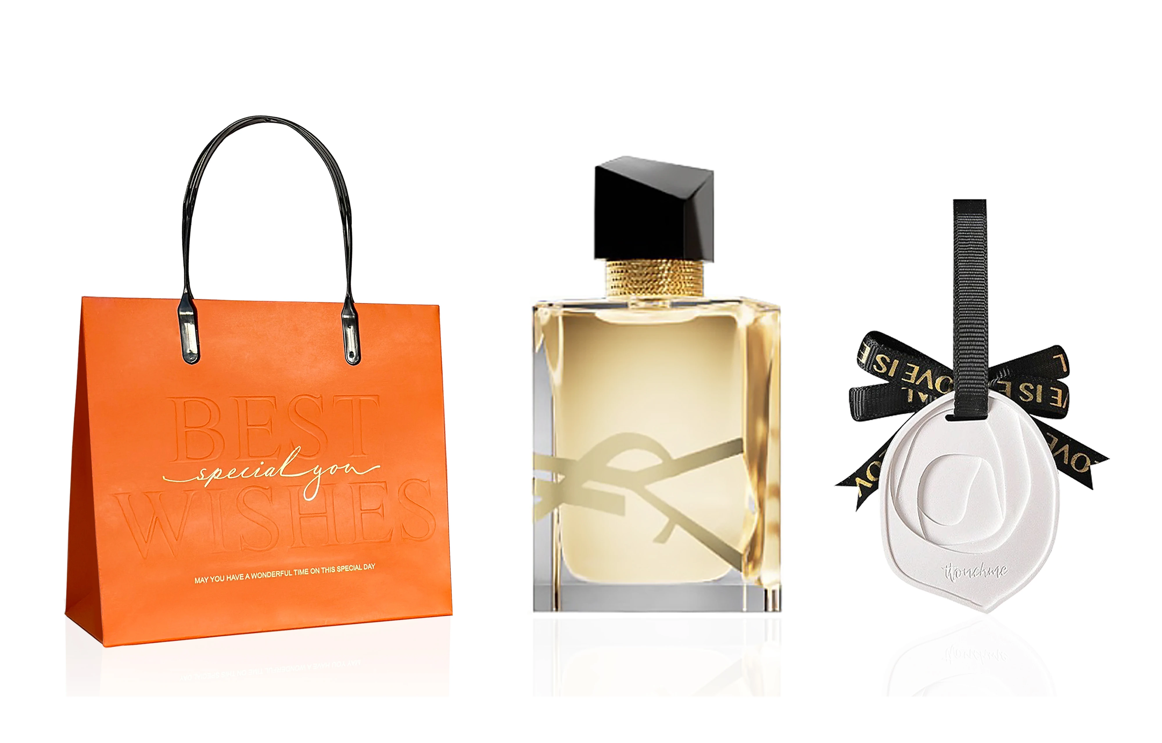 商品[国内直发] Yves Saint Laurent|YSL圣罗兰 自由之水 女士浓香水套装 香水EDP 香水+白石香薰+心想事橙礼袋,价格¥223,第4张图片详细描述