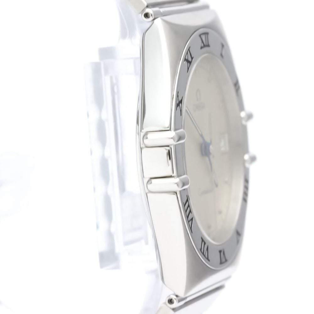 Omega Silver Stainless Steel Constellation 396.1070 Quartz Men's Wristwatch 33 mm商品第6张图片规格展示