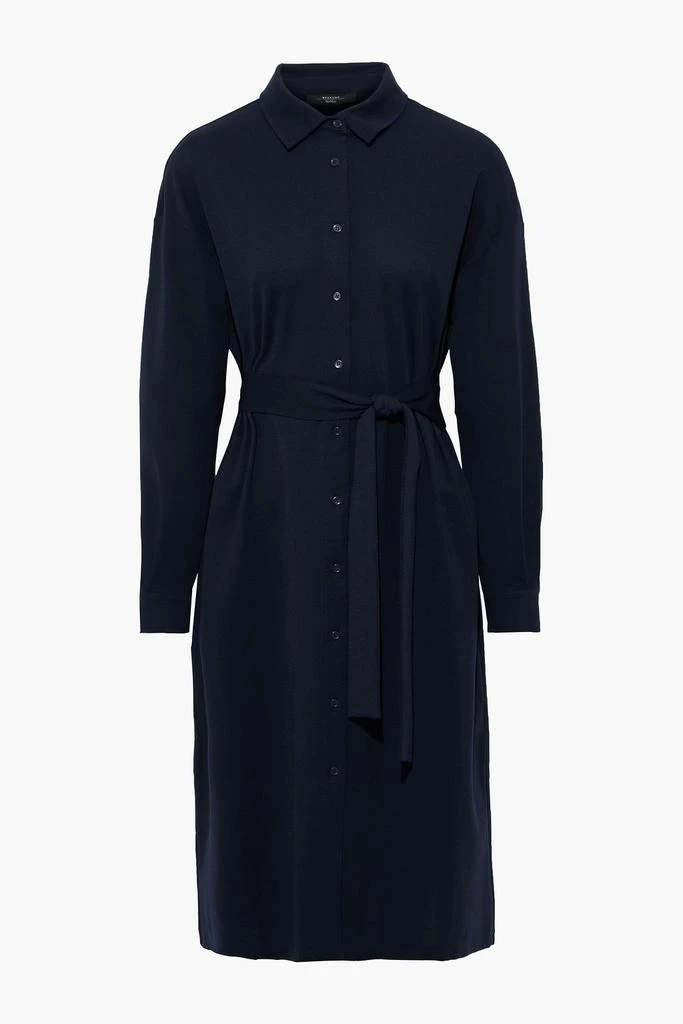 商品Weekend Max Mara|Volonta belted Lyocell-blend jersey shirt dress,价格¥1060,第3张图片详细描述
