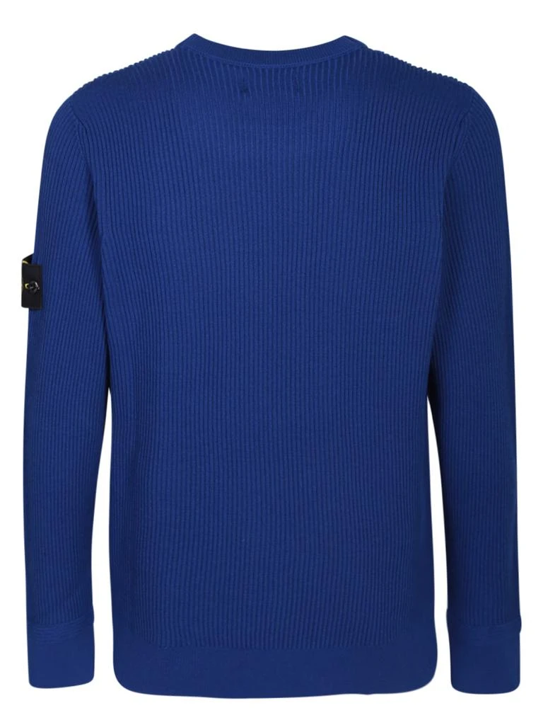 商品Stone Island|Electric Blue Ribbed Pullover,价格¥3112,第2张图片详细描述