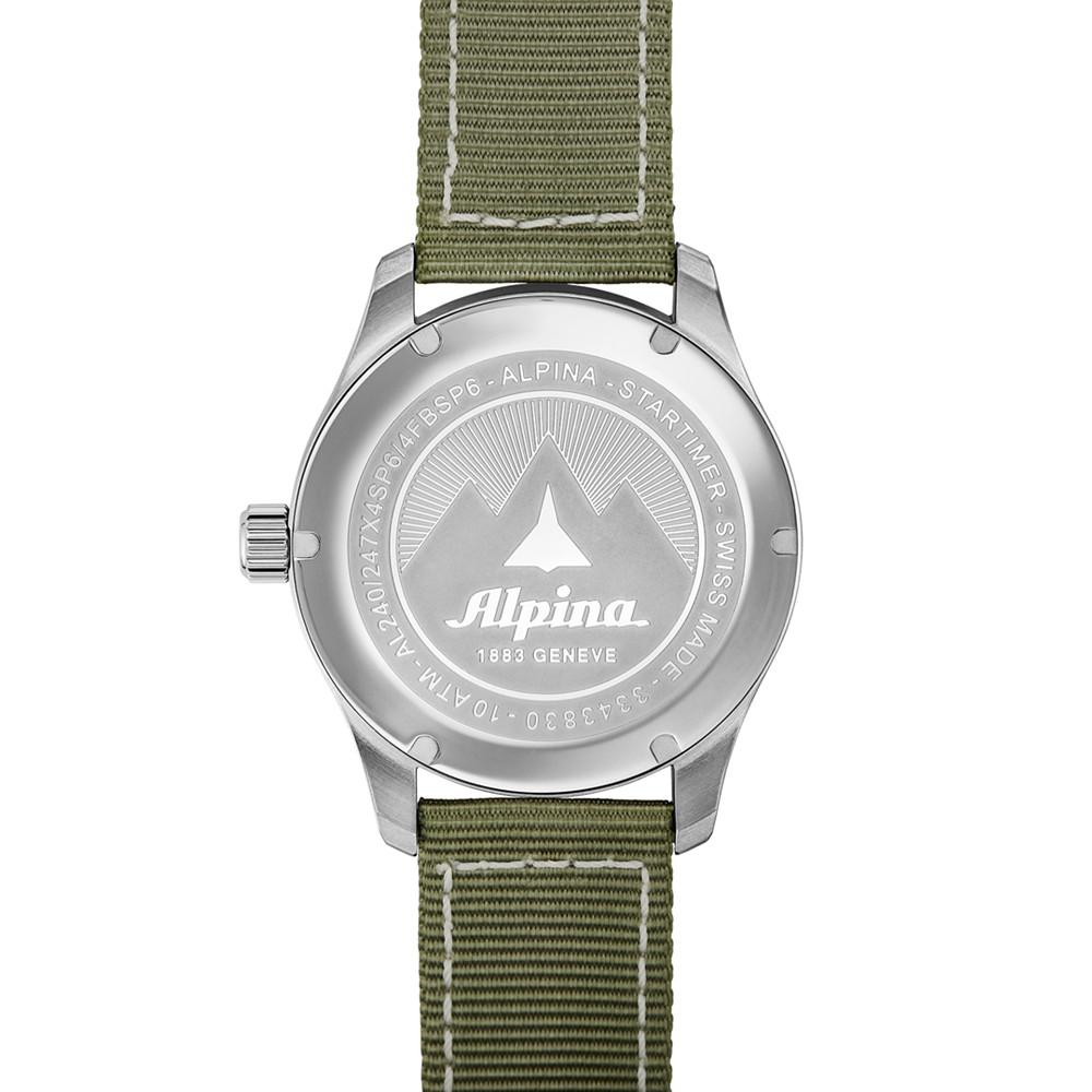 Men's Swiss Startimer Pilot Green Nylon Strap Watch 42mm商品第4张图片规格展示