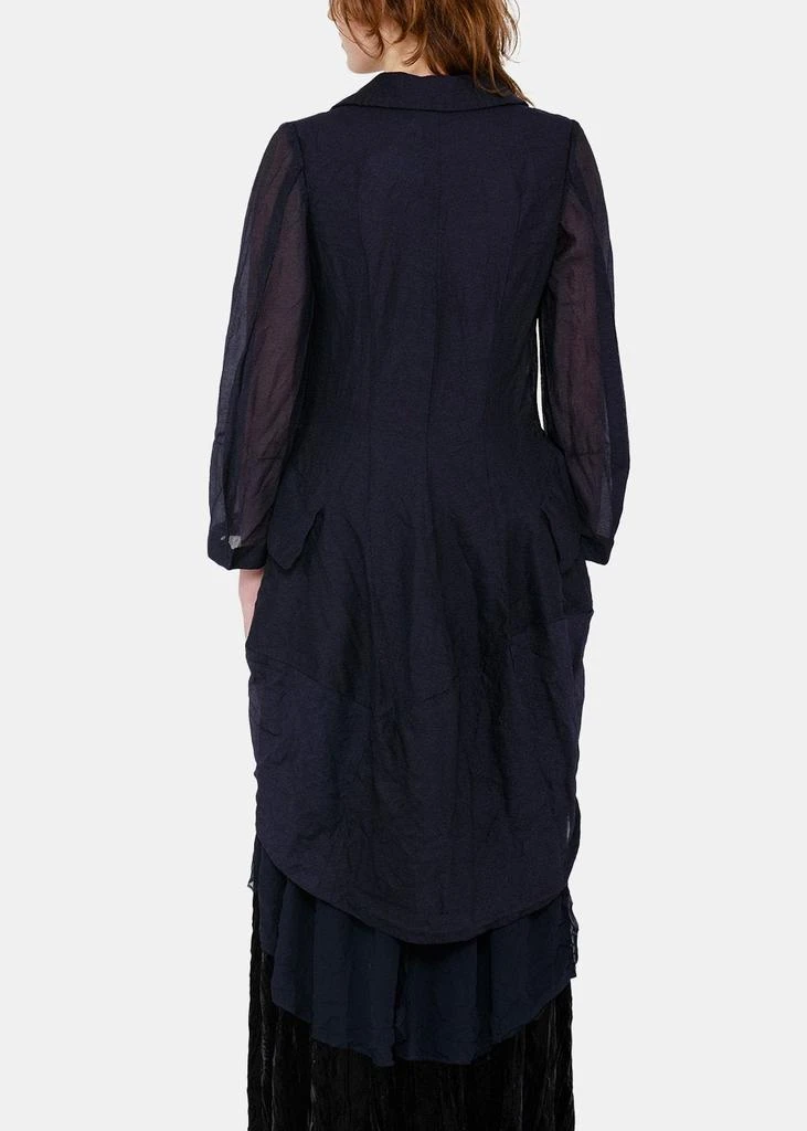 商品Comme des Garcons|COMME DES GARCONS Comme des Garçons Navy Double-Layered Coat Dress,价格¥7250,第2张图片详细描述