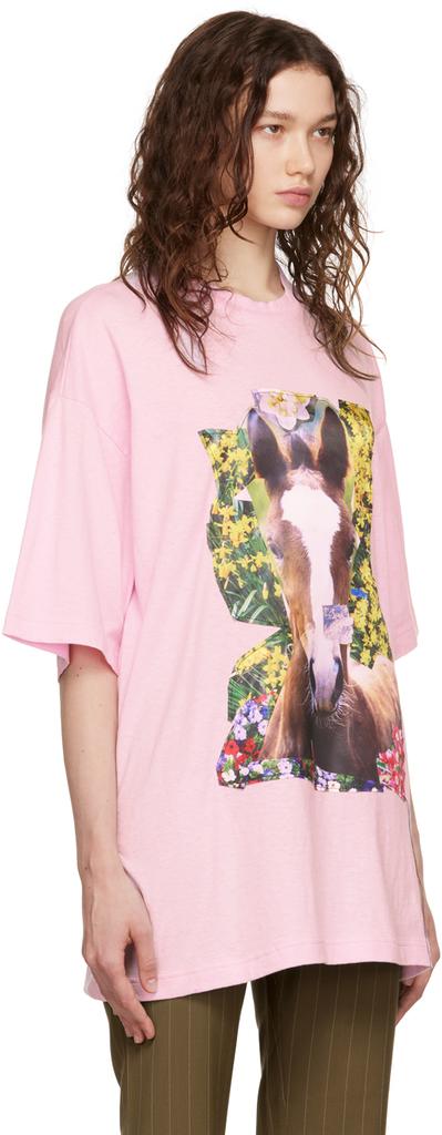粉色 Horse T 恤商品第2张图片规格展示